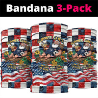 USA Soccer Summer Christmas In July Neck Gaiter Summer Santa World Football 2026