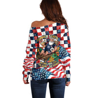 USA Soccer Summer Christmas In July Off Shoulder Sweater Summer Santa World Football 2026