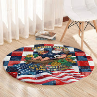 USA Soccer Summer Christmas In July Round Carpet Summer Santa World Football 2026