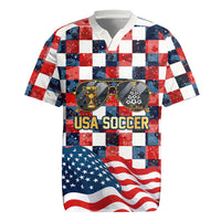 USA Soccer Summer Christmas In July Rugby Jersey Summer Santa World Football 2026