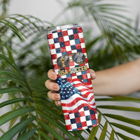 USA Soccer Summer Christmas In July Skinny Tumbler Summer Santa World Football 2026