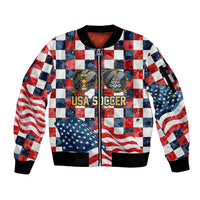 USA Soccer Summer Christmas In July Sleeve Zip Bomber Jacket Summer Santa World Football 2026