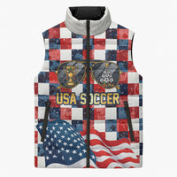 USA Soccer Summer Christmas In July Sleeveless Puffer Jacket Summer Santa World Football 2026