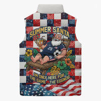 USA Soccer Summer Christmas In July Sleeveless Puffer Jacket Summer Santa World Football 2026