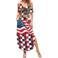 USA Soccer Summer Christmas In July Summer Maxi Dress Summer Santa World Football 2026