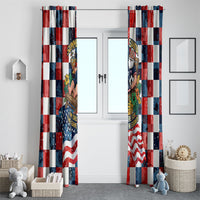 USA Soccer Summer Christmas In July Window Curtain Summer Santa World Football 2026
