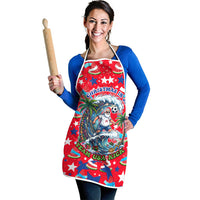 Christmas In July USA Soccer Apron Surfing Santa Flamingo Summer Watermelon
