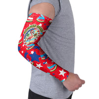 Christmas In July USA Soccer Arm Sleeves Surfing Santa Flamingo Summer Watermelon