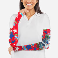 Christmas In July USA Soccer Arm Sleeves Surfing Santa Flamingo Summer Watermelon