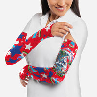 Christmas In July USA Soccer Arm Sleeves Surfing Santa Flamingo Summer Watermelon