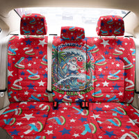 Christmas In July USA Soccer Back Car Seat Cover Surfing Santa Flamingo Summer Watermelon