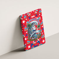 Christmas In July USA Soccer Canvas Wall Art Surfing Santa Flamingo Summer Watermelon