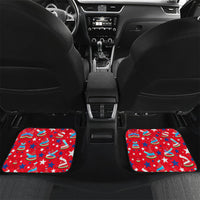 Christmas In July USA Soccer Car Mats Surfing Santa Flamingo Summer Watermelon