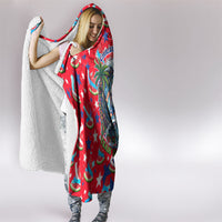 Christmas In July USA Soccer Hooded Blanket Surfing Santa Flamingo Summer Watermelon