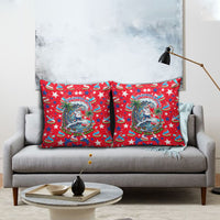 Christmas In July USA Soccer Pillow Cover Surfing Santa Flamingo Summer Watermelon
