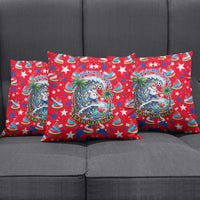 Christmas In July USA Soccer Pillow Cover Surfing Santa Flamingo Summer Watermelon