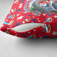 Christmas In July USA Soccer Pillow Cover Surfing Santa Flamingo Summer Watermelon