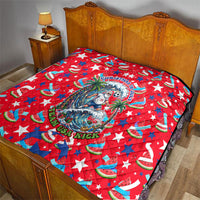 Christmas In July USA Soccer Quilt Surfing Santa Flamingo Summer Watermelon