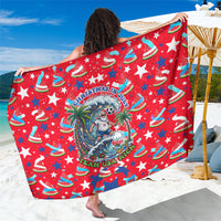 Christmas In July USA Soccer Sarong Surfing Santa Flamingo Summer Watermelon
