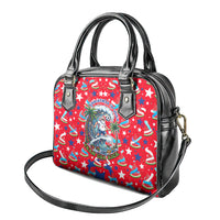 Christmas In July USA Soccer Shoulder Handbag Surfing Santa Flamingo Summer Watermelon