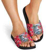 Christmas In July USA Soccer Slide Sandals Surfing Santa Flamingo Summer Watermelon