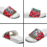 Christmas In July USA Soccer Slide Sandals Surfing Santa Flamingo Summer Watermelon