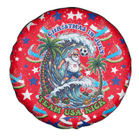 Christmas In July USA Soccer Spare Tire Cover Surfing Santa Flamingo Summer Watermelon