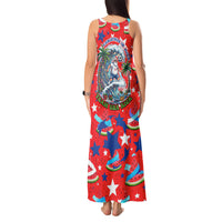 Christmas In July USA Soccer Tank Maxi Dress Surfing Santa Flamingo Summer Watermelon