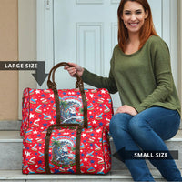 Christmas In July USA Soccer Travel Bag Surfing Santa Flamingo Summer Watermelon