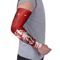 Personalized Switzerland Ibex Soccer 2026 Arm Sleeves Grunge Swiss Football Cross Mountain