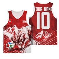 Personalized Switzerland Ibex Soccer 2026 Basketball Jersey Grunge Swiss Football Cross Mountain