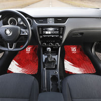 Personalized Switzerland Ibex Soccer 2026 Car Mats Grunge Swiss Football Cross Mountain