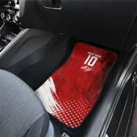 Personalized Switzerland Ibex Soccer 2026 Car Mats Grunge Swiss Football Cross Mountain