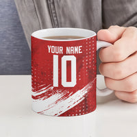 Personalized Switzerland Ibex Soccer 2026 Ceramic Mug Grunge Swiss Football Cross Mountain