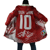 Personalized Switzerland Ibex Soccer 2026 Cloak Grunge Swiss Football Cross Mountain