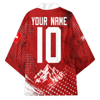 Personalized Switzerland Ibex Soccer 2026 Kimono Grunge Swiss Football Cross Mountain
