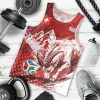 Personalized Switzerland Ibex Soccer 2026 Men Tank Top Grunge Swiss Football Cross Mountain