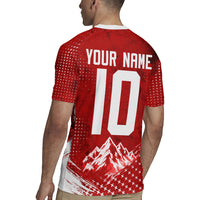 Personalized Switzerland Ibex Soccer 2026 Rugby Jersey Grunge Swiss Football Cross Mountain