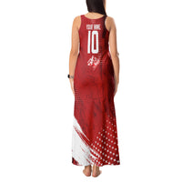 Personalized Switzerland Ibex Soccer 2026 Tank Maxi Dress Grunge Swiss Football Cross Mountain