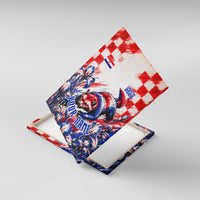 Personalized Croatia Marten Soccer 2026 Canvas Wall Art Football Grunge Checkerboard Croatian Iris Floral