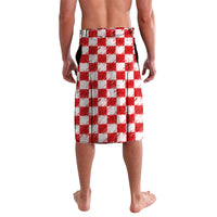 Personalized Croatia Marten Soccer 2026 Lavalava Football Grunge Checkerboard Croatian Iris Floral