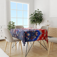 Personalized Croatia Marten Soccer 2026 Tablecloth Football Grunge Checkerboard Croatian Iris Floral
