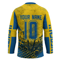 Personalized Sweden Dala Horse Soccer Hockey Jersey Grunge Swedish Flag Cheering Fans Floral