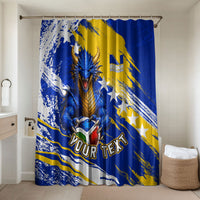 Personalized Bosnia Herzegovina Dragon Soccer Bathroom Set Bosnian Football Flag Stars Fleur De Lis Grunge