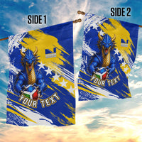 Personalized Bosnia Herzegovina Dragon Soccer Garden Flag Bosnian Football Flag Stars Fleur De Lis Grunge