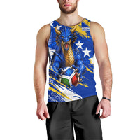 Personalized Bosnia Herzegovina Dragon Soccer Men Tank Top Bosnian Football Flag Stars Fleur De Lis Grunge