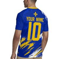 Personalized Bosnia Herzegovina Dragon Soccer Rugby Jersey Bosnian Football Flag Stars Fleur De Lis Grunge