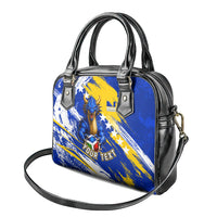 Personalized Bosnia Herzegovina Dragon Soccer Shoulder Handbag Bosnian Football Flag Stars Fleur De Lis Grunge