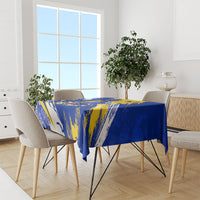 Personalized Bosnia Herzegovina Dragon Soccer Tablecloth Bosnian Football Flag Stars Fleur De Lis Grunge