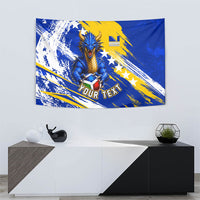 Personalized Bosnia Herzegovina Dragon Soccer Tapestry Bosnian Football Flag Stars Fleur De Lis Grunge